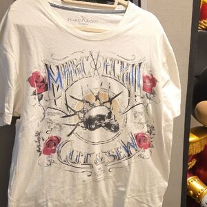 Marc Ecko White Short Sleeve Tee with Skull Graphic
